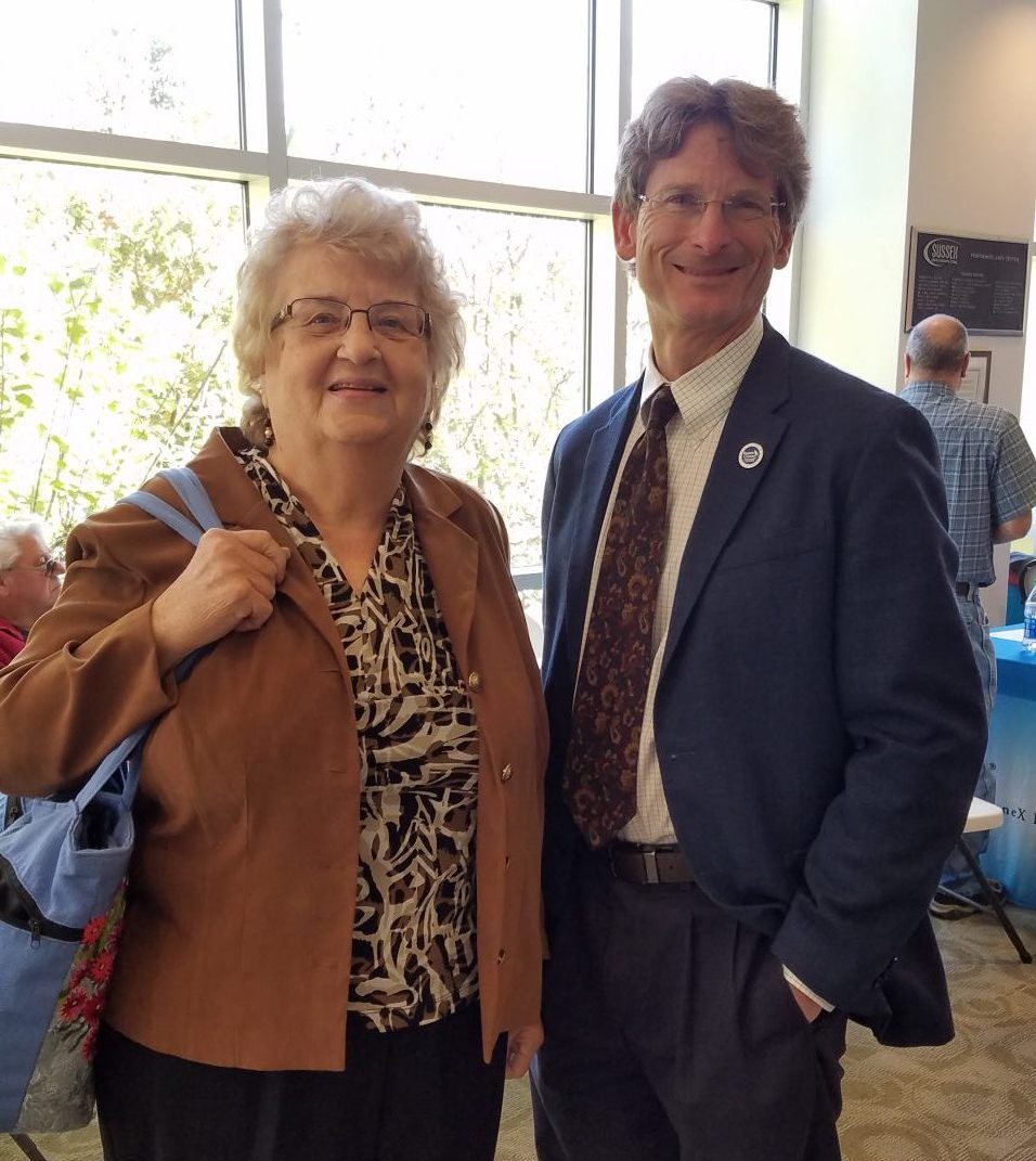 Pat Smith, LDA President and Dr. Jon Connolly, President Sussex County Community College