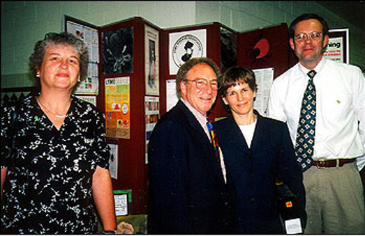 Pat Smith, Dr. Nick Harris, Dr. Terry MacKnight, Corey Lakin Congressional Lyme Disease Forum 1999