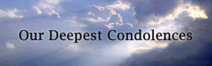 Our Deepest Condolences Donation Banner