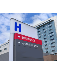 Photo of Hospital sign